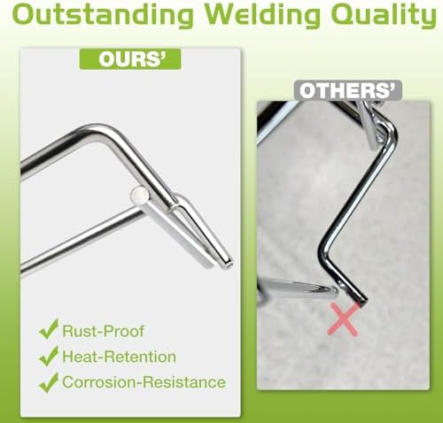 65054 Warming Rack for Weber Genesis 300 Series (2007-2016) E310 E320 E330 S310 S320 S330 Gas Grill Replacement Parts 81323 62749 Stainless Steel - Image 3