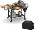 Pizza Oven Table with Cover for Ooni Pizza Ovens by GriddleAccessories