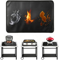 25 x 39 inch Heat Resistant Mats for Countertop fits Tabletop Grill by Ludehem