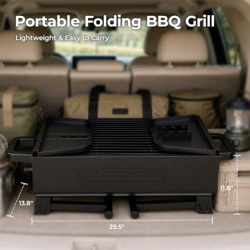 BRANDMAN GRILLS SINCE 1987 2 in 1 Portable Charcoal BBQ Rotisserie Grill - Image 2