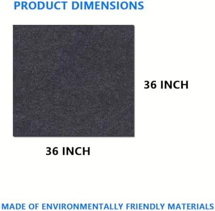 Gas Grill Mat，Premium BBQ Mat—Protects Decks and Patios from Grease Splashes,Soft Absorbent Material-Contains Grill Splatter，Anti-Slip and Waterproof Backing，Washable (36" x 36") - Image 5