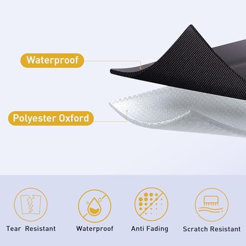 SquarePie 60 inch Round Outdoor Tablecloth with Umbrella Hole - Waterproof Patio Table Cover for Spring Summer Garden Camping Poolside Picnic BBQS, Summer Lemon - Image 4