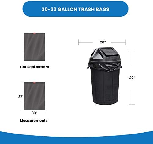 Reli. 30 Gallon Trash Bags Drawstring | 250 Count Bulk | Black | 30 Gallon Garbage Bags Heavy Duty | Large - Image 6