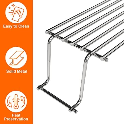 DELSbbq 69866 Stainless Grill Warming Rack for Weber Spirit 200 Series - Image 3