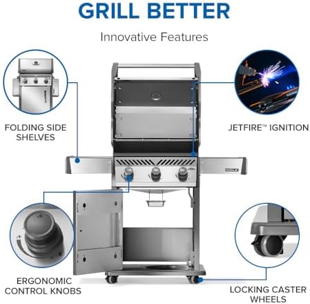 Napoleon Rogue 425 3-Burner Propane Grill - Image 4