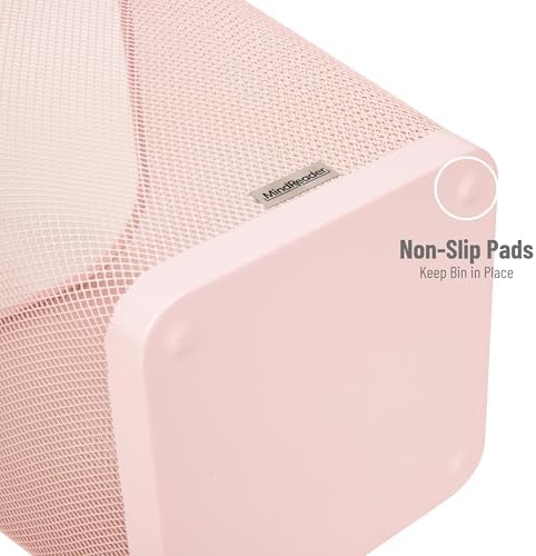 Mind Reader Mesh Trash Can, Pink, 5 Gallon, Set of 2 - Image 5