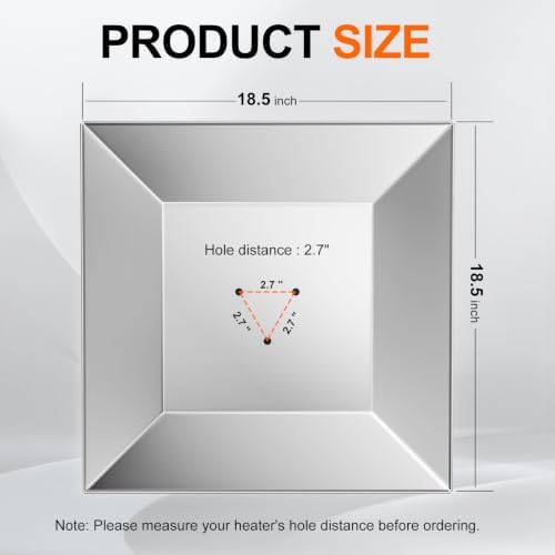4-Sided Pyramid Patio Heater Reflector Shield – Hole Distance 2.7 Inches - Image 2
