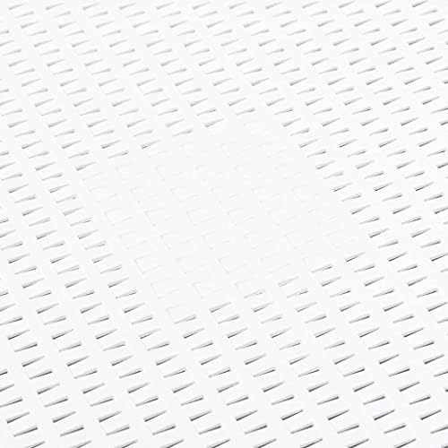 Outdoor Table White Polypropylene Medium Outdoor Table Square Versatile Garden Dining Patio Terrace Backyard Eating Garden Dining Furniture Patio Al Fresco Meal - Image 6