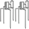 onlyfire 6008 Stainless Steel Rotisserie Meat Forks for Grills, 1 Pair by onlyfire