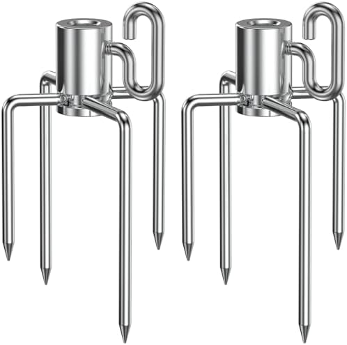 onlyfire 6008 Stainless Steel Rotisserie Meat Forks for Grills, 1 Pair by onlyfire
