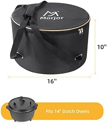Morjor Dutch Oven Bag for 14 Inch Dutch Oven, Extra Inner Crossed Straps - Image 4