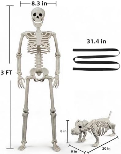 Human & Dog Skeleton Halloween Decorations Outdoor/Indoor - Image 4