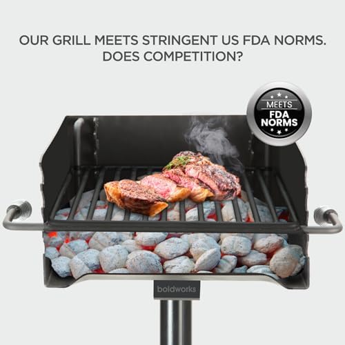 Park Grill Park Style Charcoal Grill In Ground Commercial Outdoor Grill - Image 5
