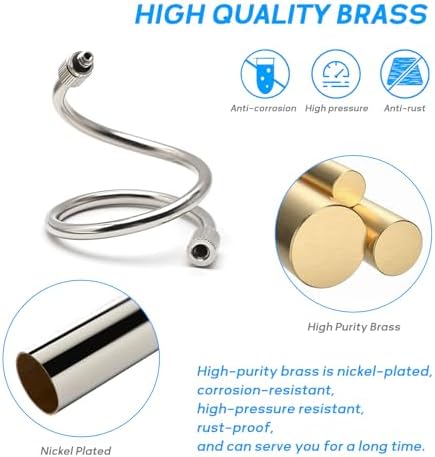10Pack 11.5Inch Flexible Nozzle Extension Brass Mist Rod for Misting System - Image 2