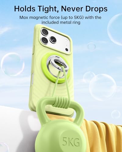 SYNCWIRE Magnetic Phone Ring Holder, for MagSafe Phone Grip Stand Kickstand - Image 2