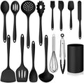 Homikit Silicone Cooking Utensil Set, 15pcs Kitchen Utensils with Holder by Homikit