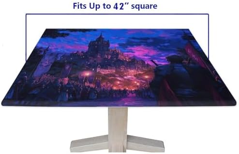 Outdoor Square Table Cloth, Medieval Fantasy Pattern Printed on Washable Table Cover for Outdoor Table, Perfect for Meals Coffee Guest Dinners, Fit for 42" x 42" Square Tables - Image 5