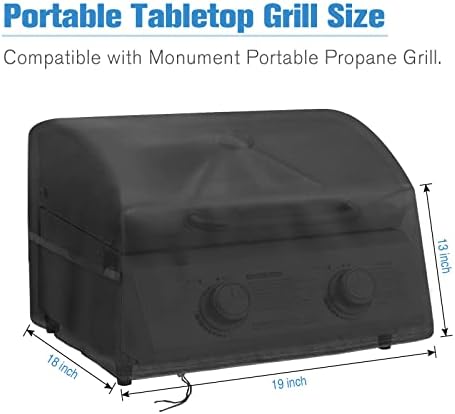 Small Grill Cover for Monument Portable Propane Gas Grill - Image 2