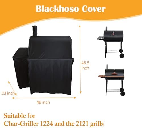 Grill Cover for Char-Griller E2827 Pro Deluxe Charcoal Grill - Image 2