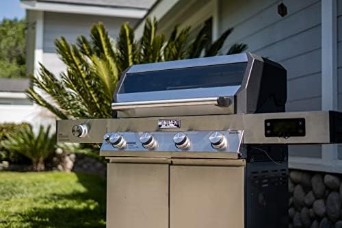 Monument Grills Denali Series, Denali 405 4-Burner Liquid Propane Gas Smart bbq Grill Stainless Steel with Rotisserie Kit(2 items) - Image 2