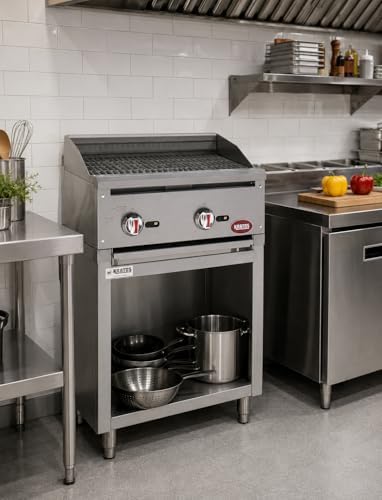 Kratos 24" Commercial Gas Radiant Charbroiler with Custom Open-Base - Image 3