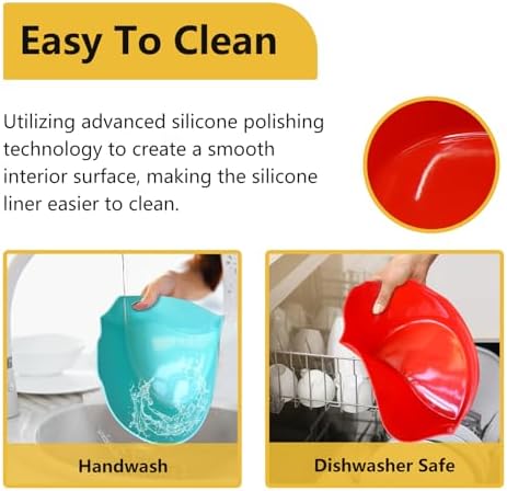 Magikichen 10 Quart Silicone Crock pot Liners,Slow Cooker Liners, Oval Reusable Crock pot Divider Insert,BPA-Free, Dishwasher Safe - Image 3
