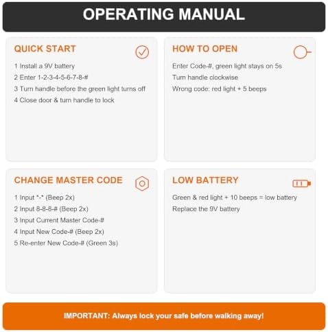Electronic Safe Lock Kit Replacement with Digital Keypad and Solenoid Lock - Image 6