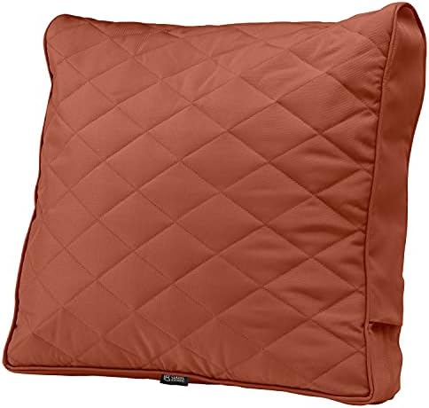 Classic Accessories Montlake FadeSafe FadeSafe Patio Chair/Loveseat Back Quilted Cushion, 25 x 22 x 4 Inch, Spice by ClassicAccessories