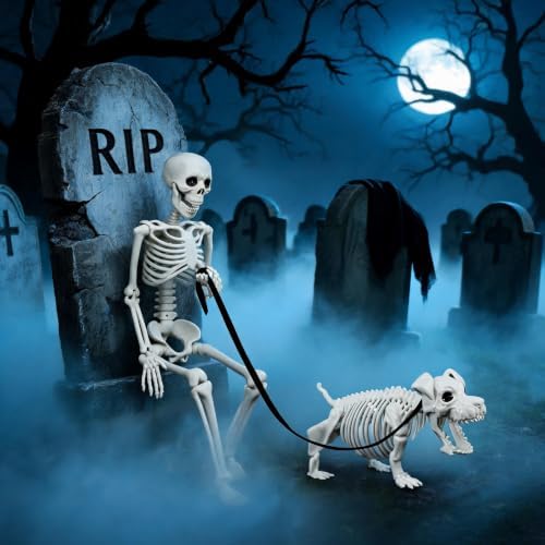 Human & Dog Skeleton Halloween Decorations Outdoor/Indoor - Image 3