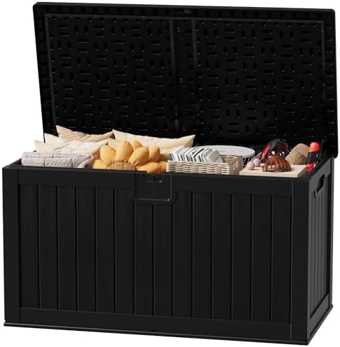 JUMMICO HDPE 250 Gallon Deck Box Double-Wall with Divider by JUMMICO