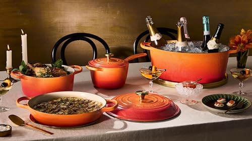 Le Creuset Enameled Cast Iron Oval Dutch Oven, 6.75 qt., Flamme Doree - Image 6