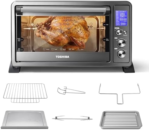 TOSHIBA 10-in-1 Convection Toaster Oven, 6-Slice Countertop Oven, 1500W by ToshibaKitchen