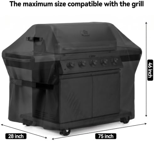 Grill Cover 75 inch BBQ Gas Grill Cover for Outdoor Grill - Image 2
