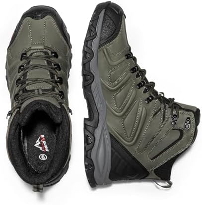 NORTIV 8 Men's Ankle High Waterproof Hiking Boots - Image 5