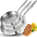 LOLYKITCH 8-10-12 Inch Frying Pan Set | Tri-Ply Stainless Steel Skillet by LolyKitch