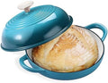 6 QT Enameled Cast Iron Round Bread Oven, Sourdough Dutch Oven by NSIRONS