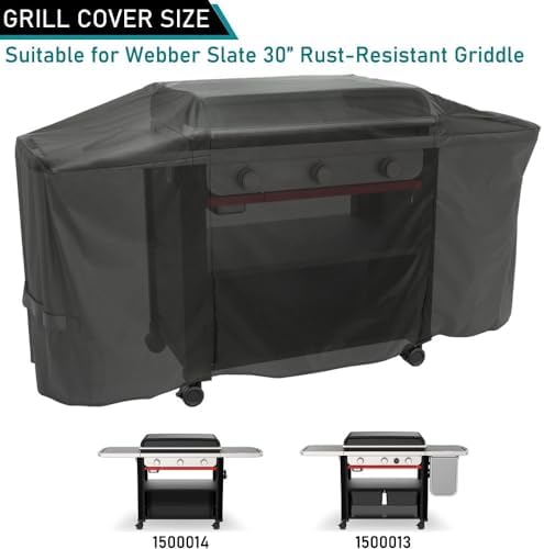 ZJYWSCH Weber Slate 30" Griddle Heavy Duty Waterproof Grill Cover - Image 2