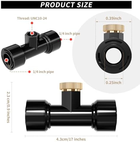 Misting Nozzles Kit Include 30 Pcs Misting nozzle 25 Pcs Misting 5 Pcs Plug nozzle tees for Outdoor Spray Cooling System (60 Pieces) - Image 3