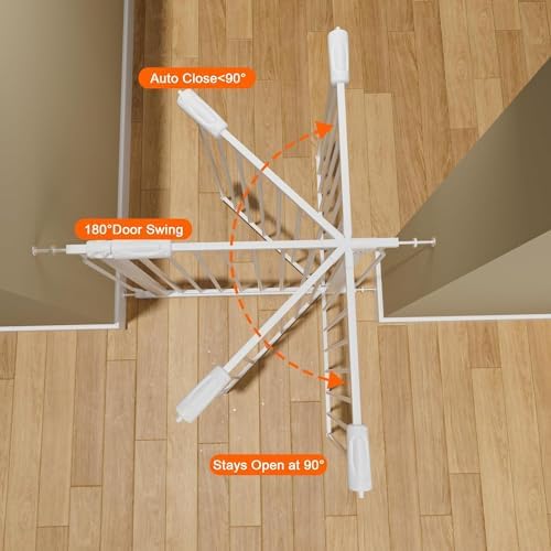 76.38 to 86.3 Inch Extra Wide Baby Gate for Doorway Stairs - Image 4
