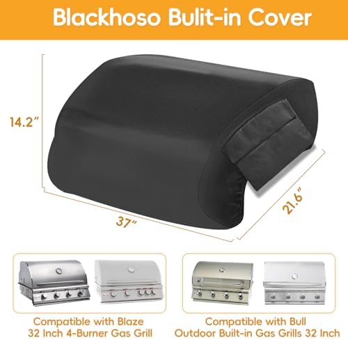 Built-in Grill Cover for Blaze 32 Inch 4-Burner Gas Grill - Image 2