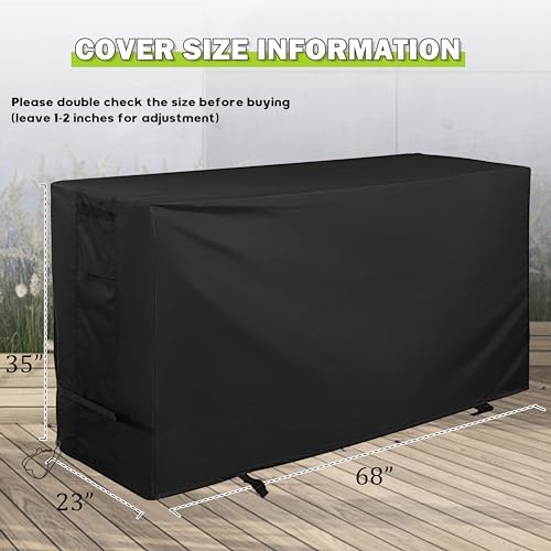 Griddle Cover for Royal Gourmet GD401,GD402, GD403 Grill, Flat Top Grill Cover for 66in 4-Burner Grill, Waterproof BBQ Grill Cover for Outdoor Barbecue/Gas Griddle/Propane Griddle - Image 7