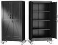 GAIOUS 61" Tall Metal Storage Cabinet with Lock and Wheels, File Cabinet by GAIOUS