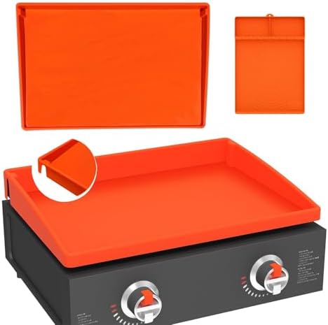 Full-Edge 22" 2-Piece Silicone Griddle Protection Kit by CLOAKMAN