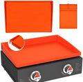 Full-Edge 22" 2-Piece Silicone Griddle Protection Kit by CLOAKMAN