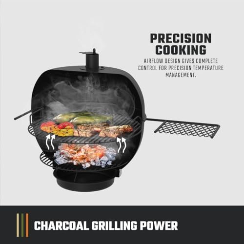 Oklahoma Joe's Blackjack 21.5 in. Heavy-Duty Kettle Charcoal Grill with 382 sq. in. Cooking Area, Black - Image 4