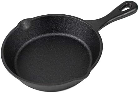 6" Cast Iron Skillet Set of 2 (Pre-Seasoned) with 2 Silicon Hot Handle Holder Grips - Image 3