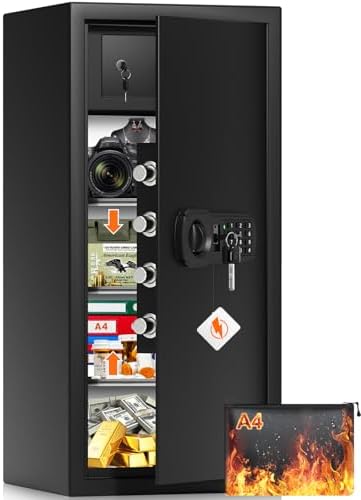 31.5"H Large Safe Box for Home & Office | 8.0 Cu Ft Heavy Carbon Steel Safe by GHJGAGE