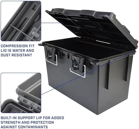 Sheffield 12773 XL Storage Bins With Lids, 2-Pack Stackable Storage Bins, Made in USA, Lockable and Water-Resistant Containers with Lids, Plastic Containers for Home, Classroom, and Dorm - Image 6