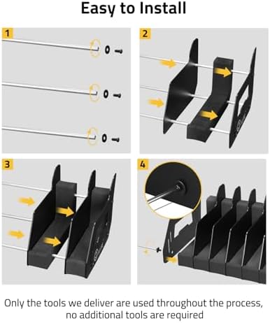 CVLIFE Pistol Rack for Gun Safe Handgun Rack Pistol Holder 6 Slots - Image 5