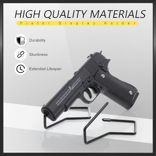 Yaocom 10 Pcs Pistol Display Stand Gun for Pistols, Single Style - Image 4